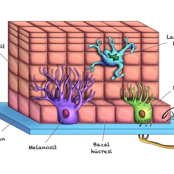 skin epidermis melanocyte basal keratinocyte langerhans merkel cell histology